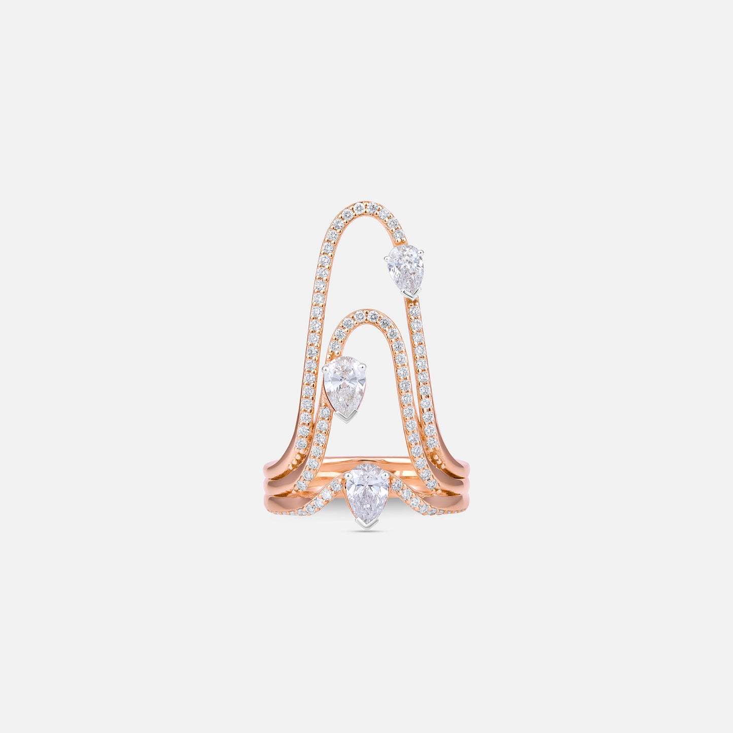 TriLuxe Arc Ring Celeste Ripple Twist