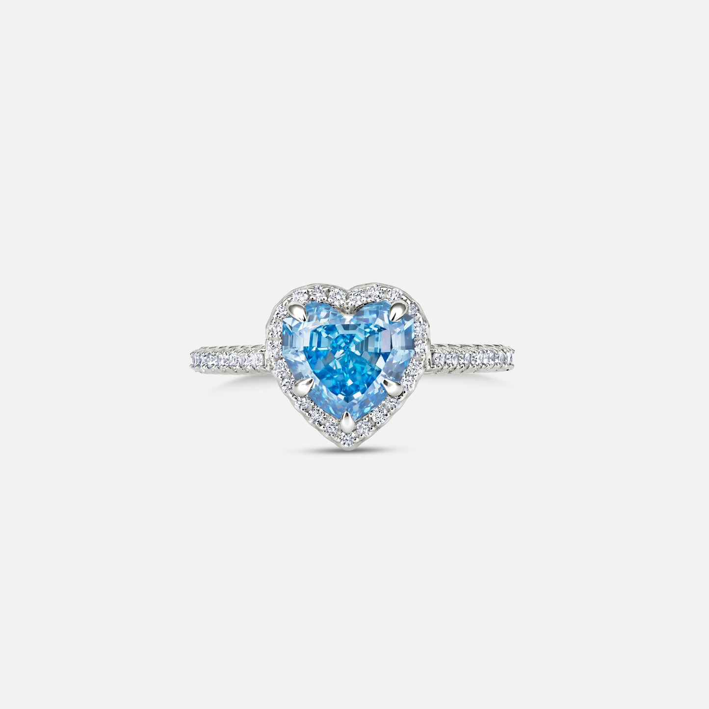 Blue Ocean Heart Ring