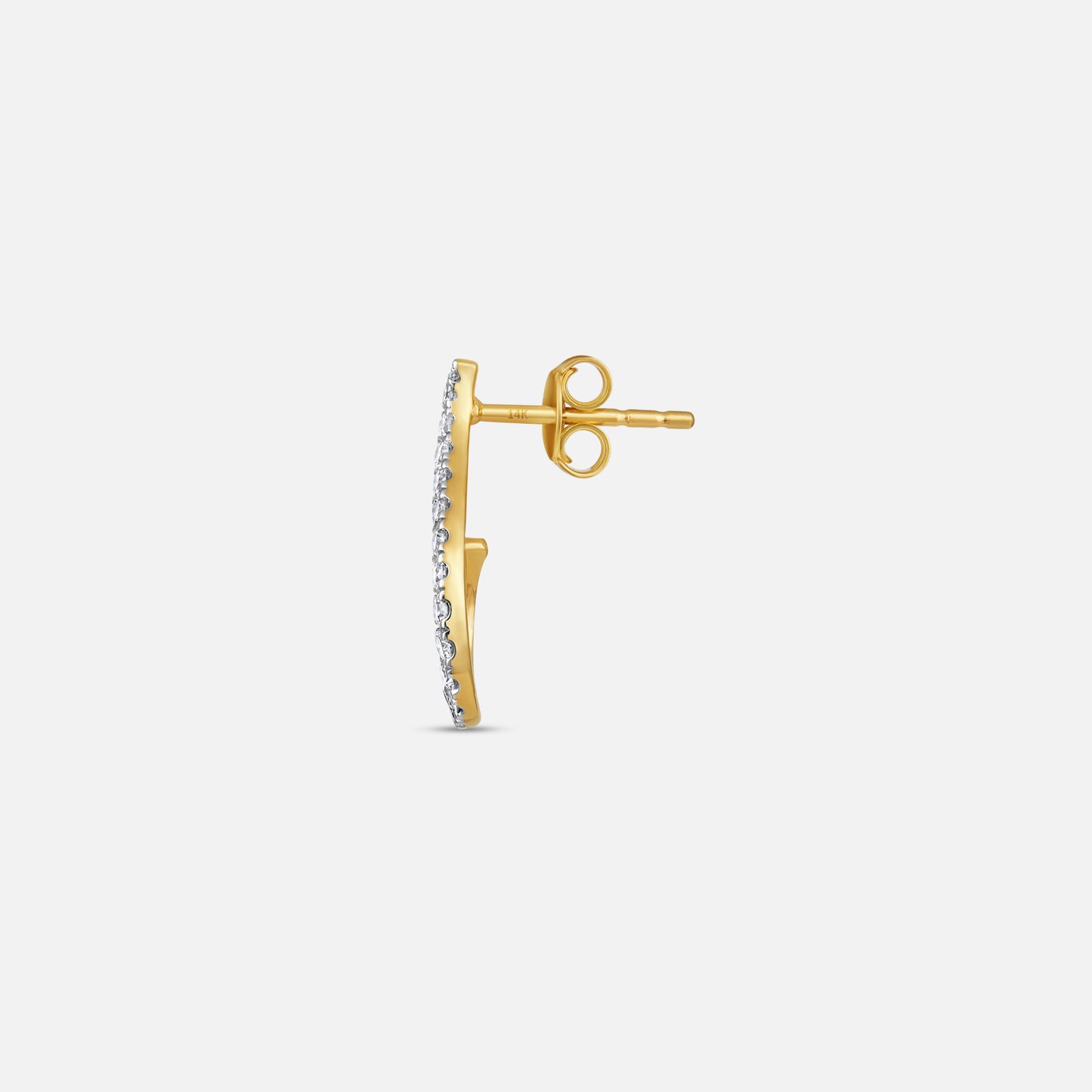 Open Curve Diamond Earrings
