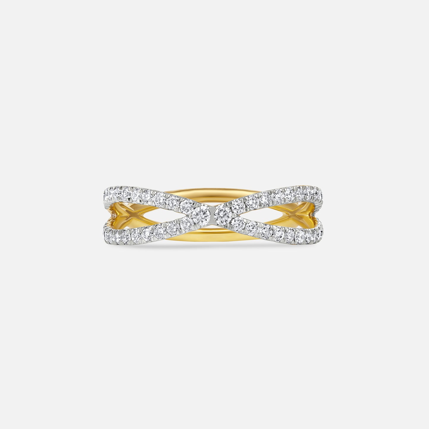 Celestia Crisscross Diamond Ring