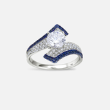 Blue Skyline Arc Ring