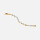 Crimson Carat Heart Tennis Bracelet