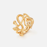 Snakes Medusa ring