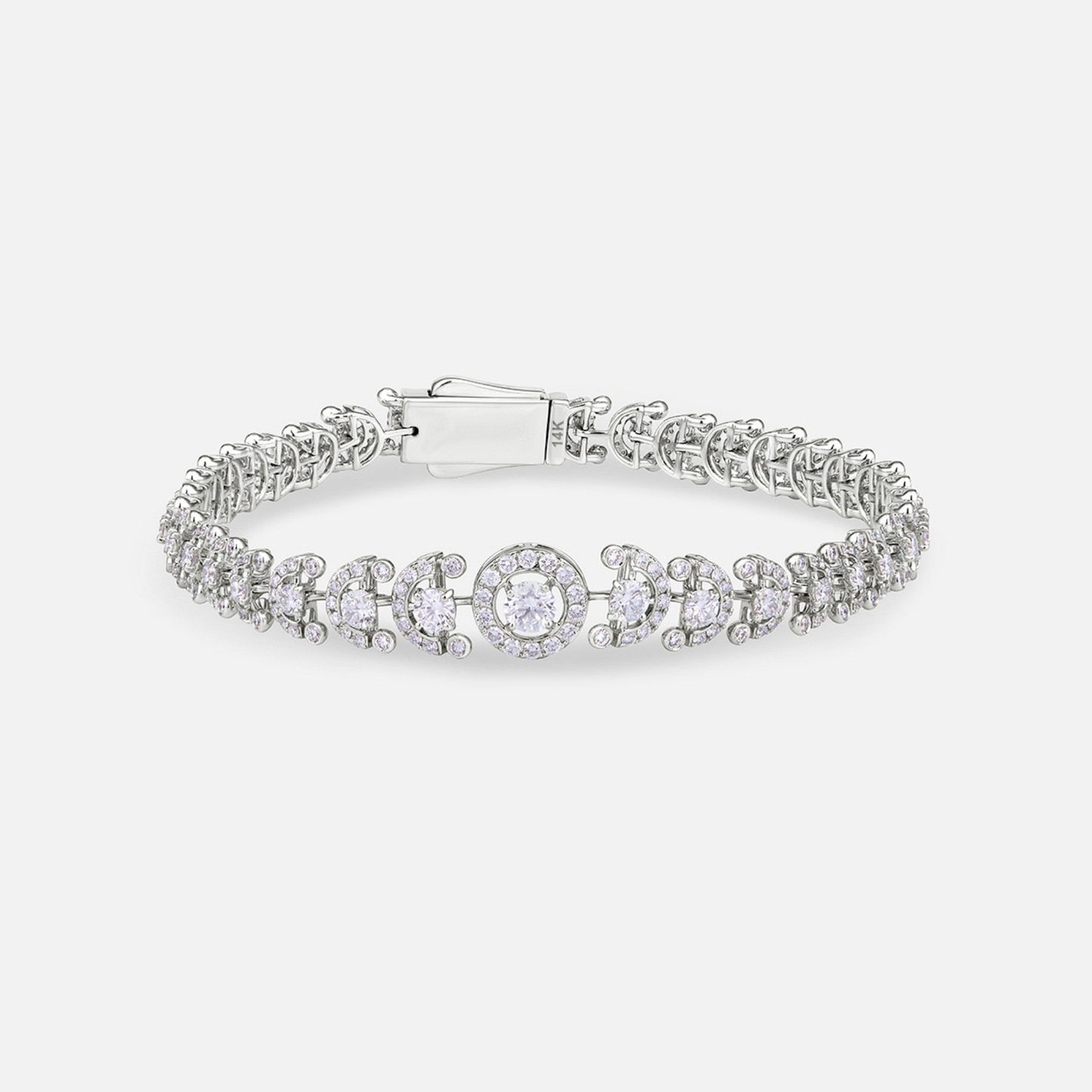 Crown Radiance Tennis Bracelet