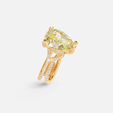 Love Bands Solitaire ring pavé