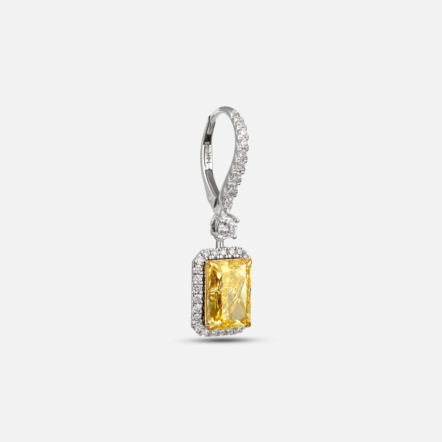 Yellow Sapphire Earring