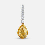 YELLOW SAPPHIRE PAIR SHAPE EARRING