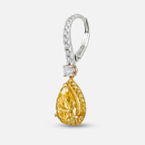 YELLOW SAPPHIRE PAIR SHAPE EARRING