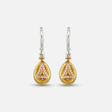 YELLOW SAPPHIRE PAIR SHAPE EARRING
