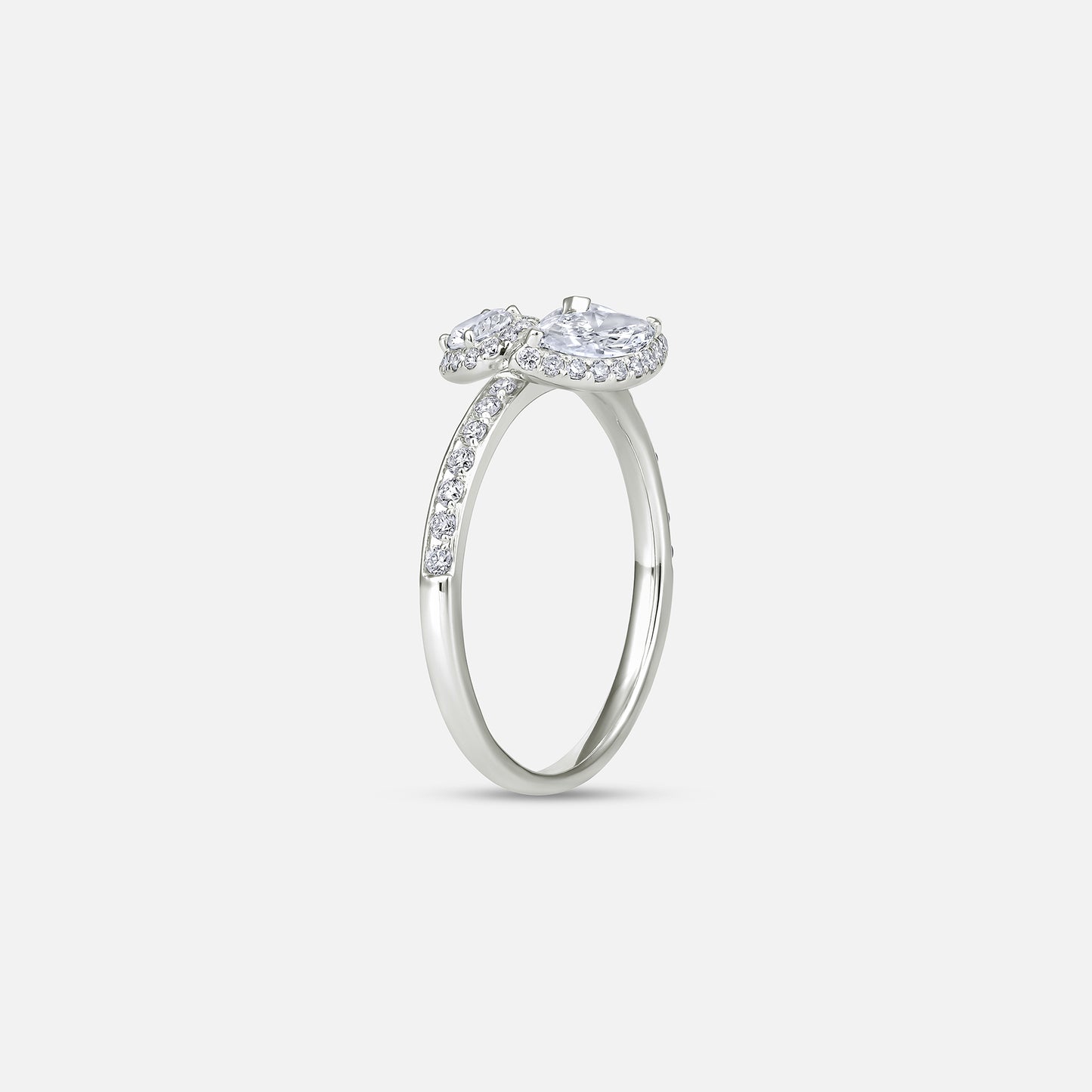 Whispering Leaf Diamond Ring