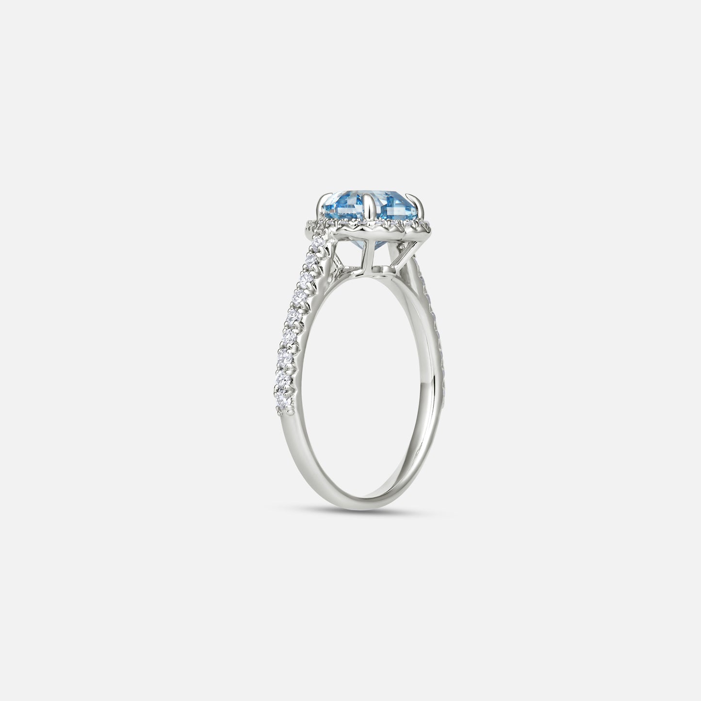 Blue Ocean Heart Ring