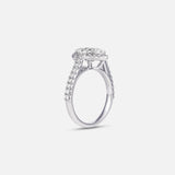 White Ocean Heart Ring