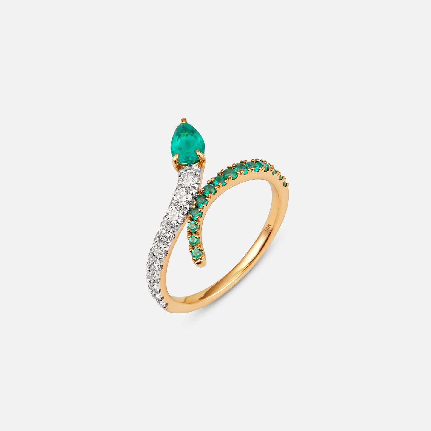 Leafline Curve Ring