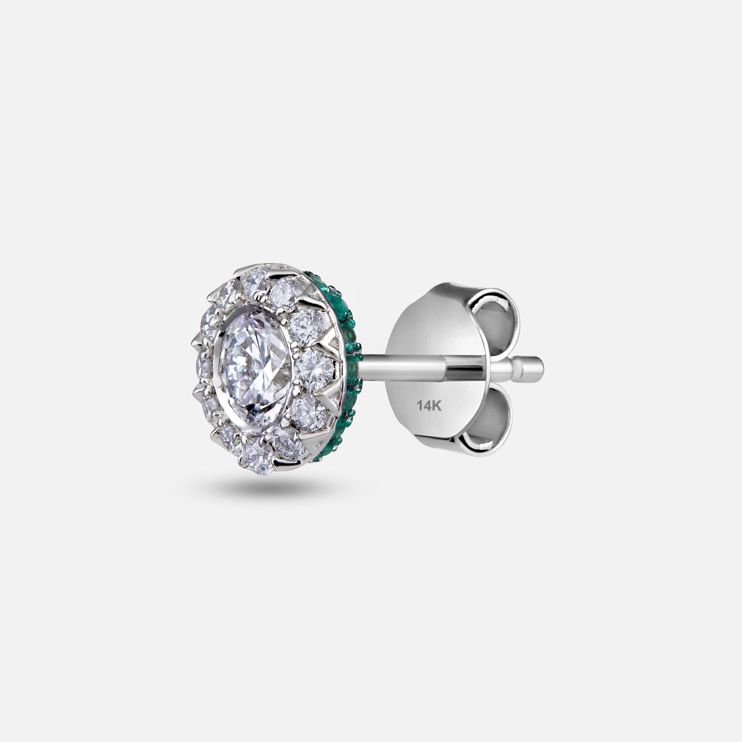 Elite Emerald & Diamond Studs