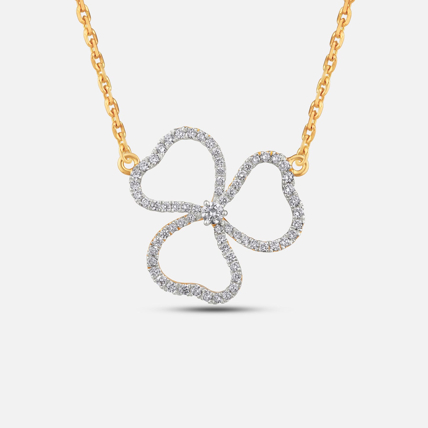 Diamond Clover Pendant