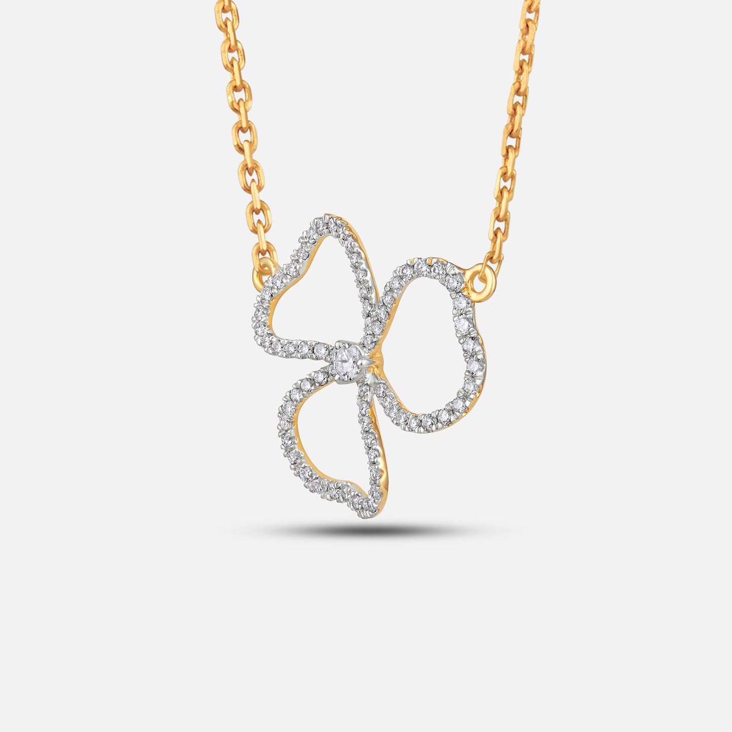 Diamond Clover Pendant