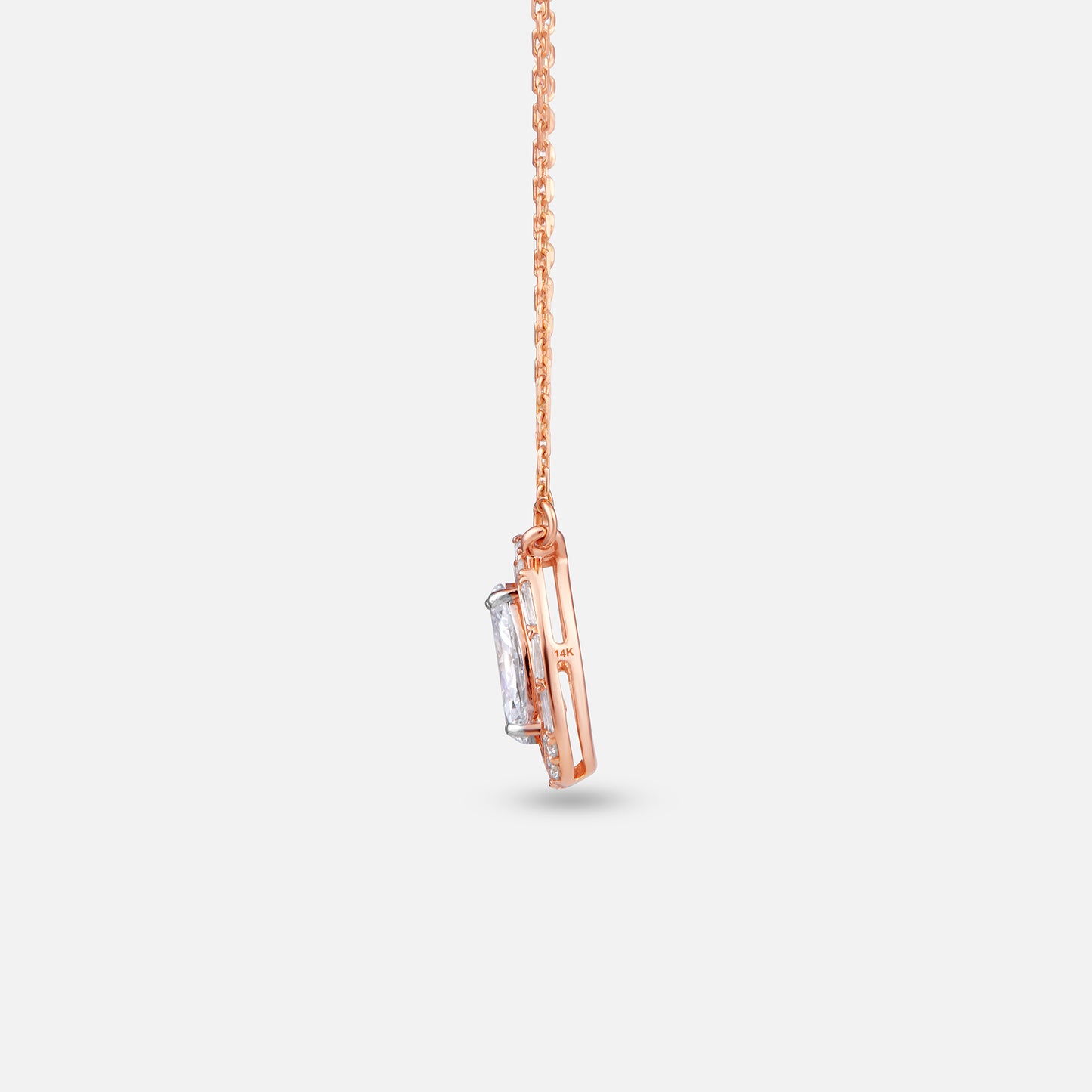 Blushing Oval Necklace