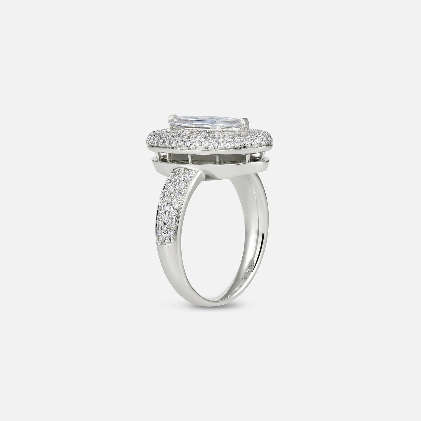 Moonstone Mirror Ring