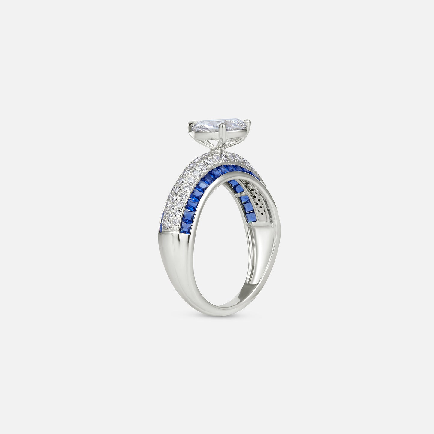 Ocean Crown Wave ring