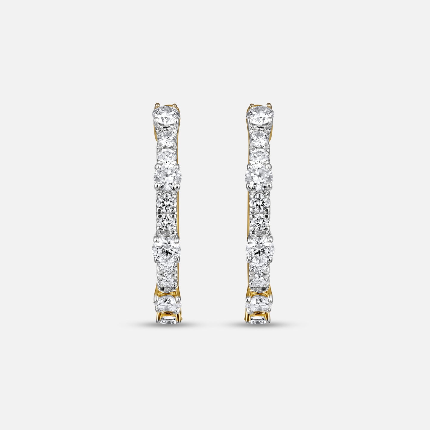 Valencia Diamond Hoop Earrings