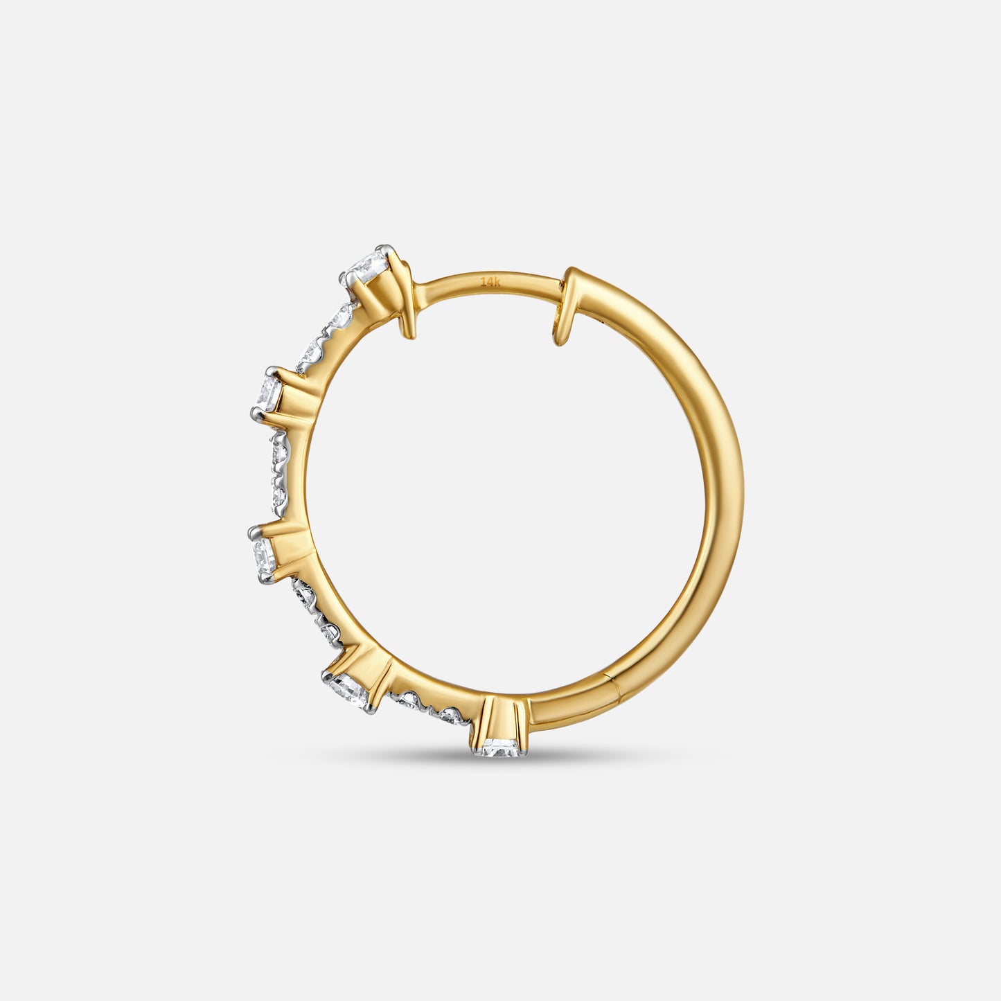 Valencia Diamond Hoop Earrings
