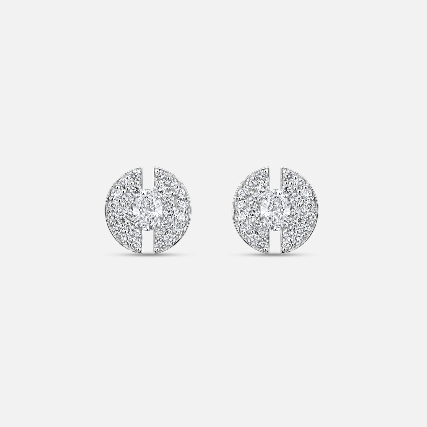 The Half Moon Shield Earring