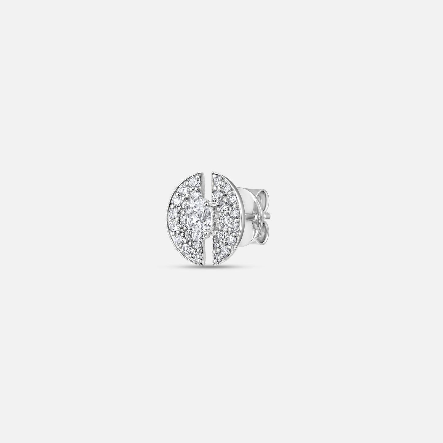 The Half Moon Shield Earring