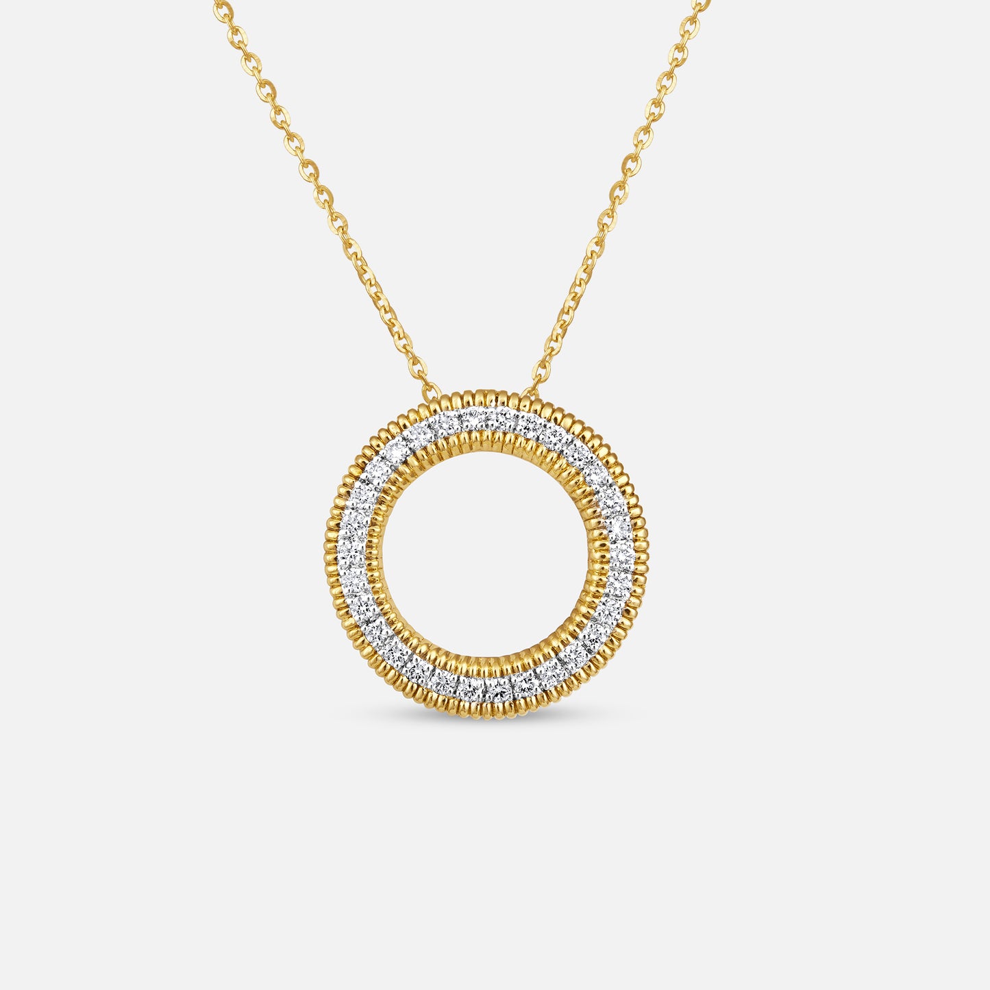 Orlina Circle Diamond Pendant