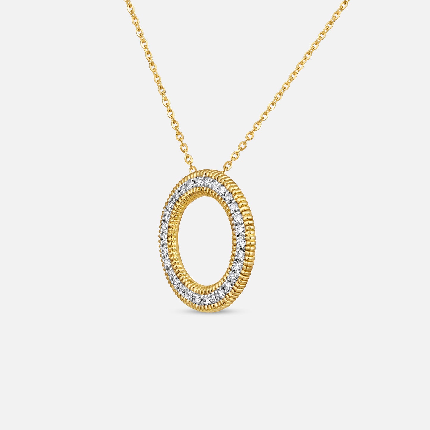Orlina Circle Diamond Pendant