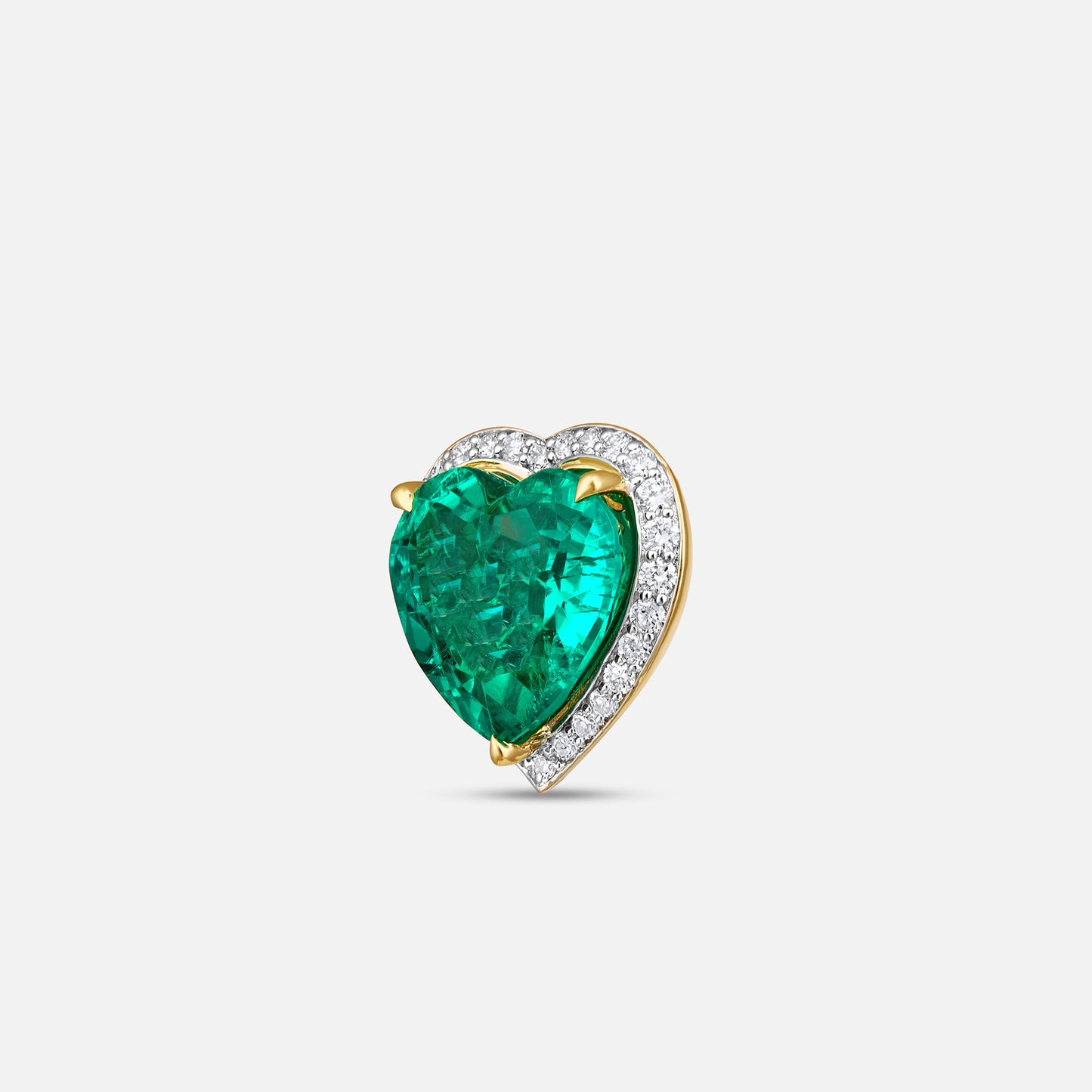 Émeraude Heart Diamond Pendant
