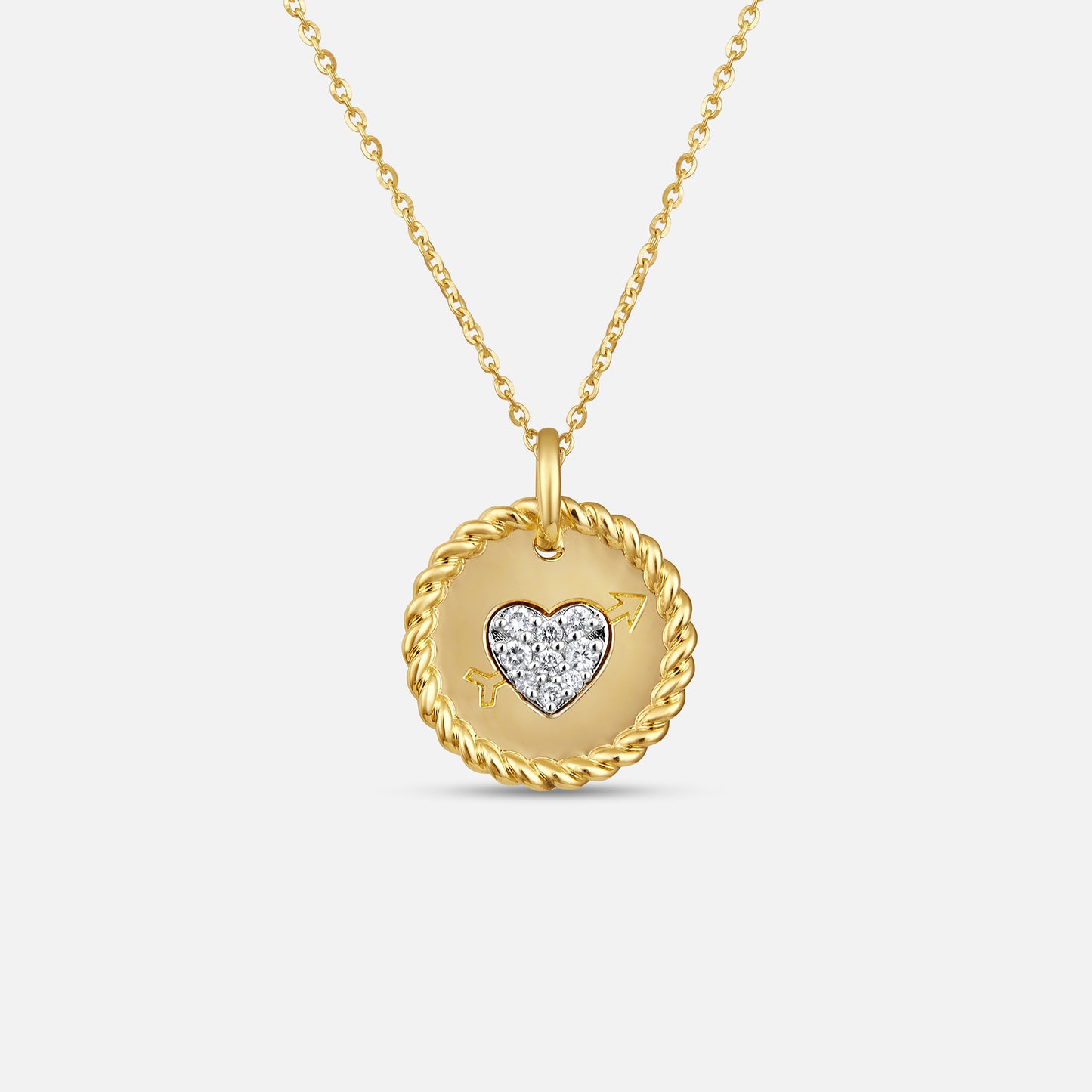 The Heartbound Medallion  Pendant