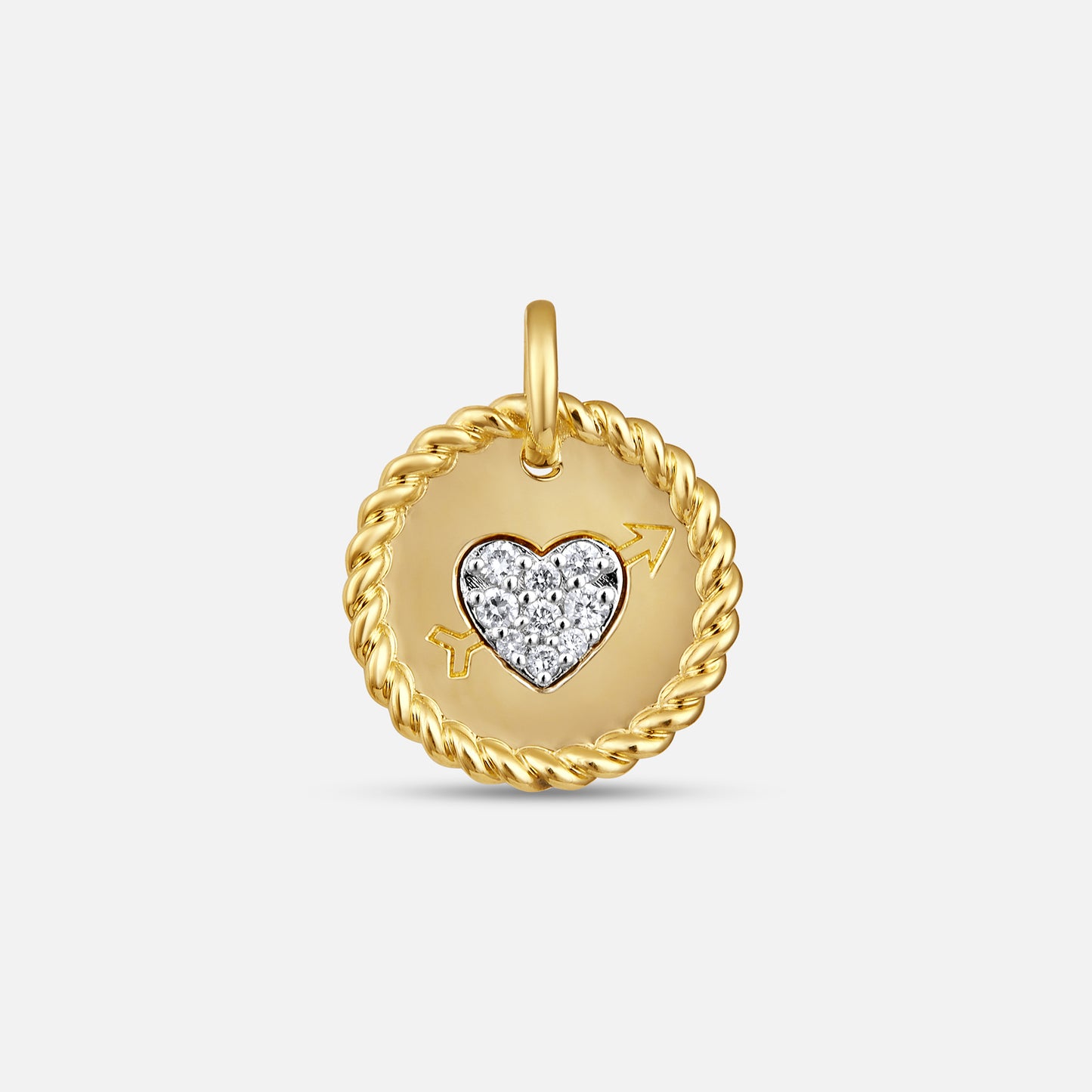 The Heartbound Medallion  Pendant