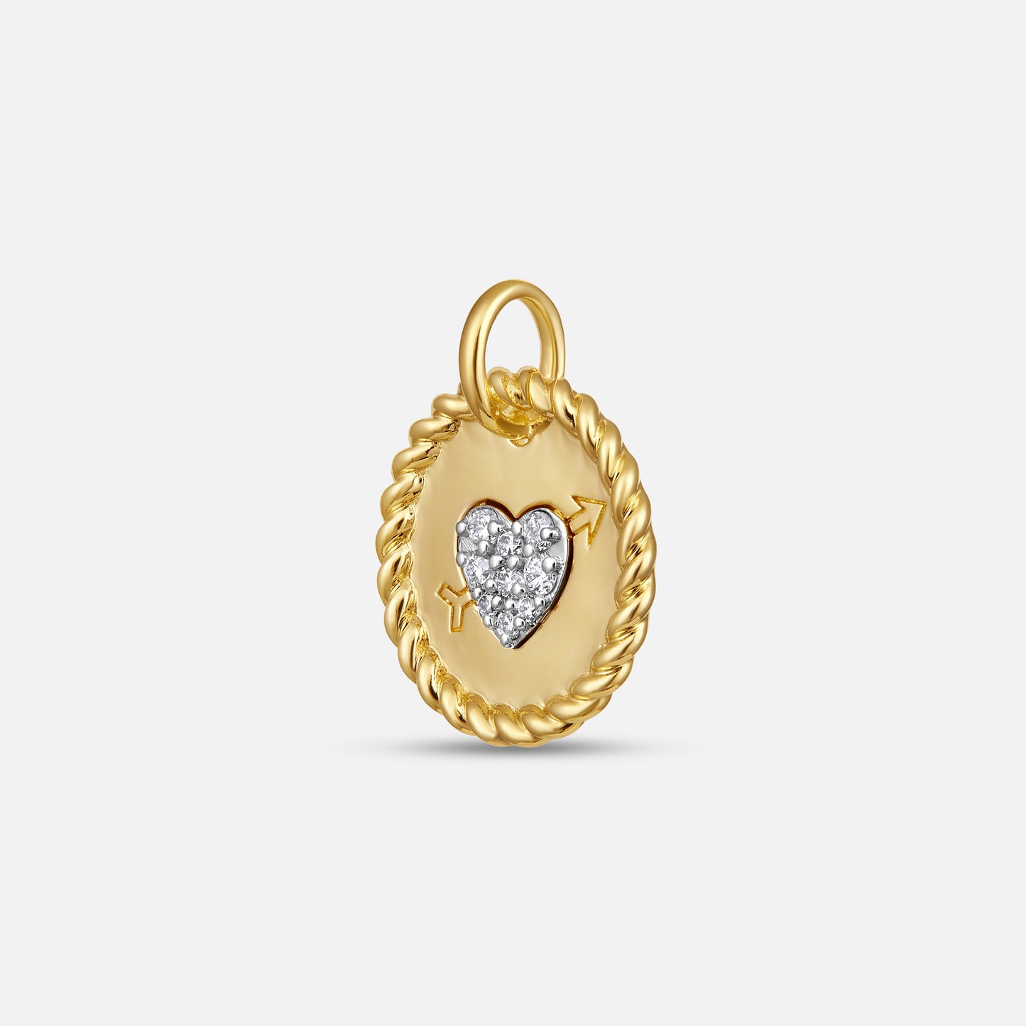 The Heartbound Medallion  Pendant