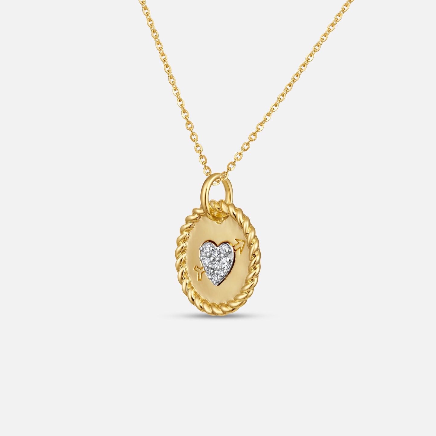 The Heartbound Medallion  Pendant