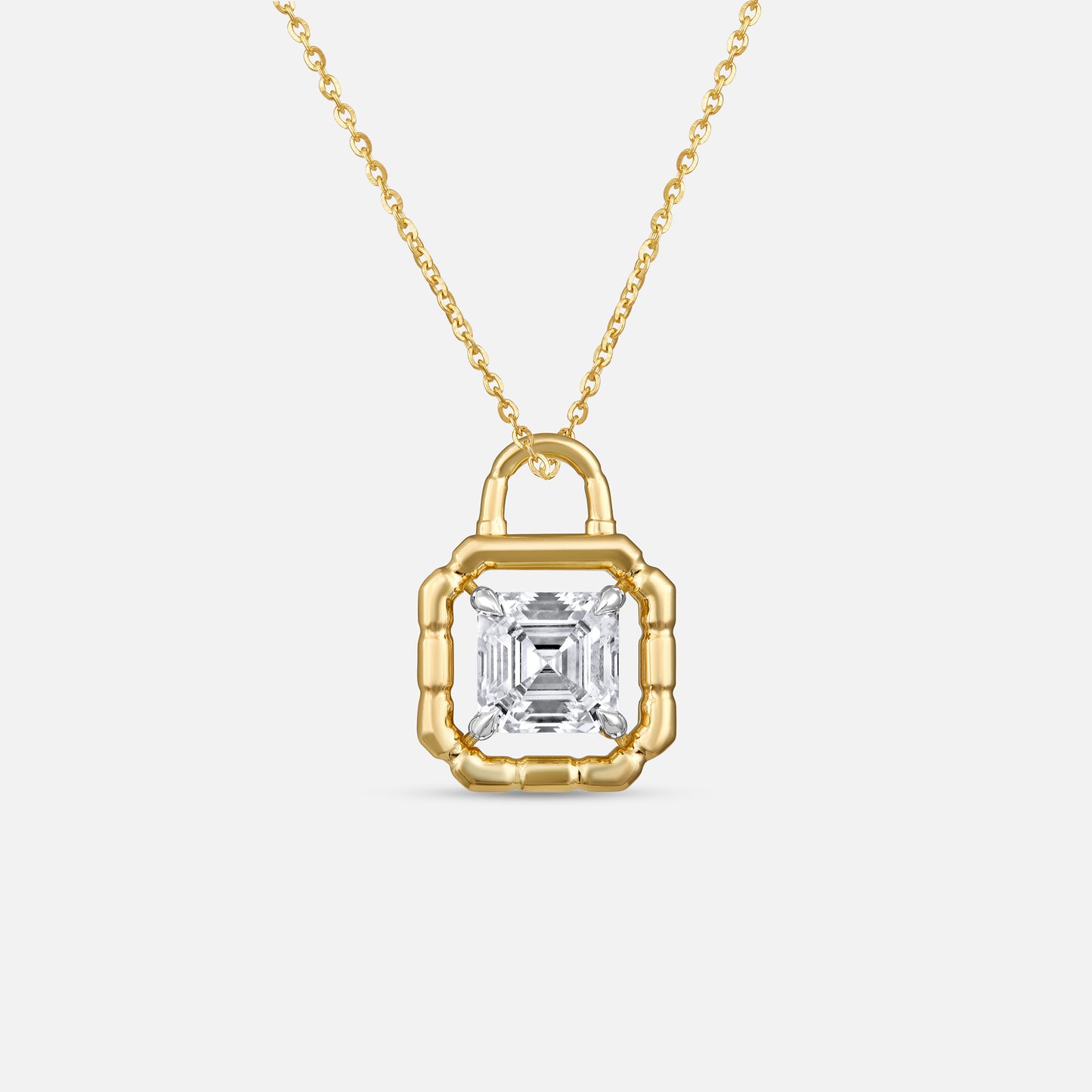 The Monarch Asscher Lock Pendant