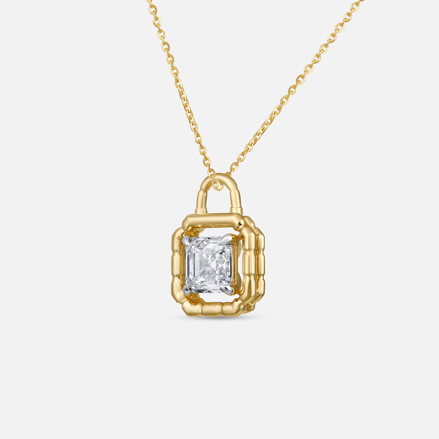 The Monarch Asscher Lock Pendant