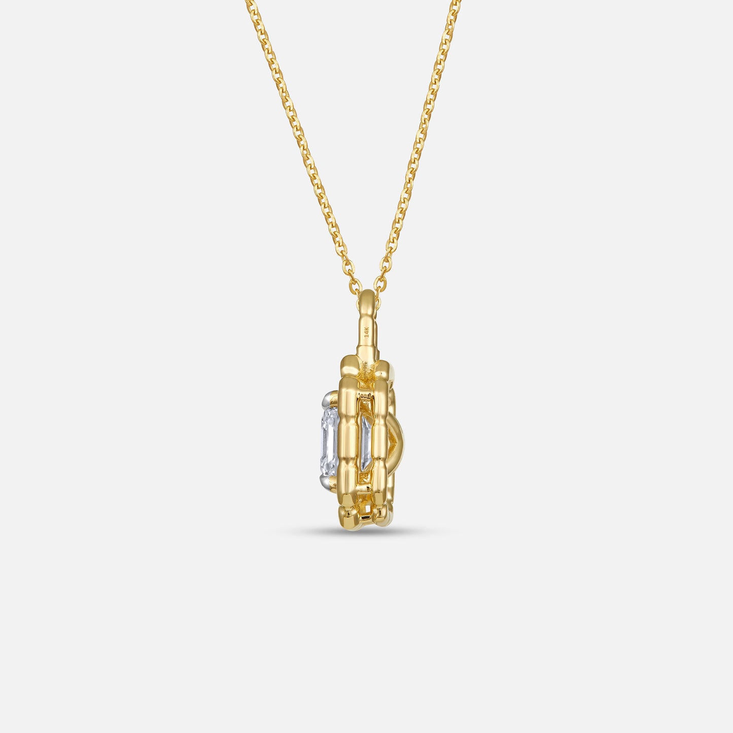 The Monarch Asscher Lock Pendant