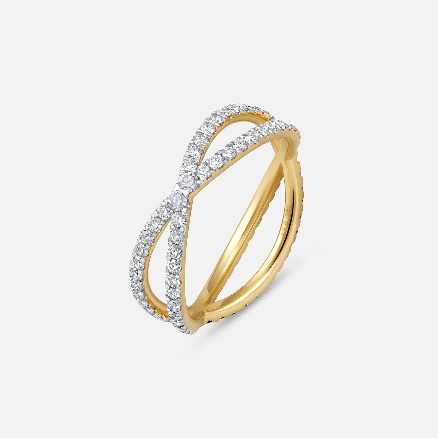 Celestia Crisscross Diamond Ring
