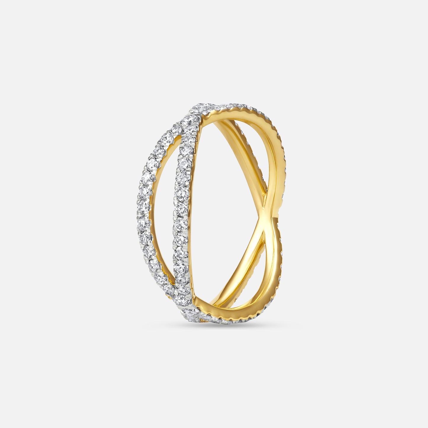 Celestia Crisscross Diamond Ring
