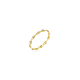 Inter-linked Bangle with Diamond Motif