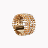 Green Semi-Precious Diamond Ring