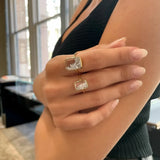 Marquise 4 Station Diamond Ring