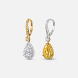 YELLOW SAPPHIRE PAIR SHAPE EARRING