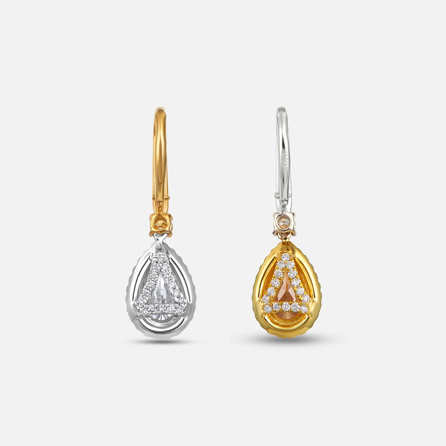 Yellow Sapphire Pear Shape Earring